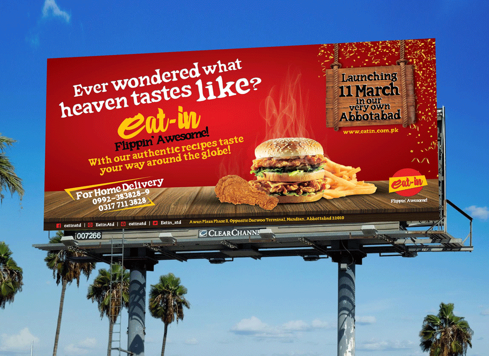 Billboard design Eat-In